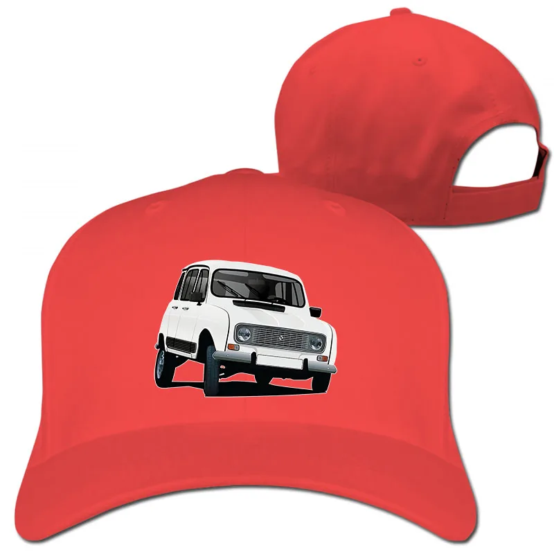 Renault 4 иллюстрации, белая бейсболка для мужчин и женщин, Кепка для водителя грузовика, модная Регулируемая Кепка - Цвет: 1-Red