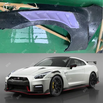 

For Nissan R35 GTR 2008-2017 NIS Style Carbon Fiber Front Vented Fender Set Trim