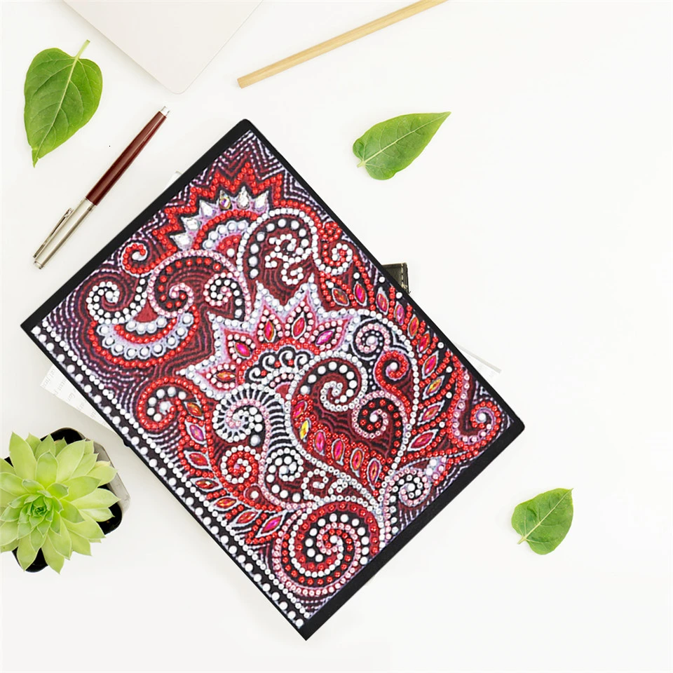 AZQSD алмазная живопись блокнот DIY Мандала специальная форма алмазная вышивка крестиком пустая бумага А5 Блокнот Дневник Книга