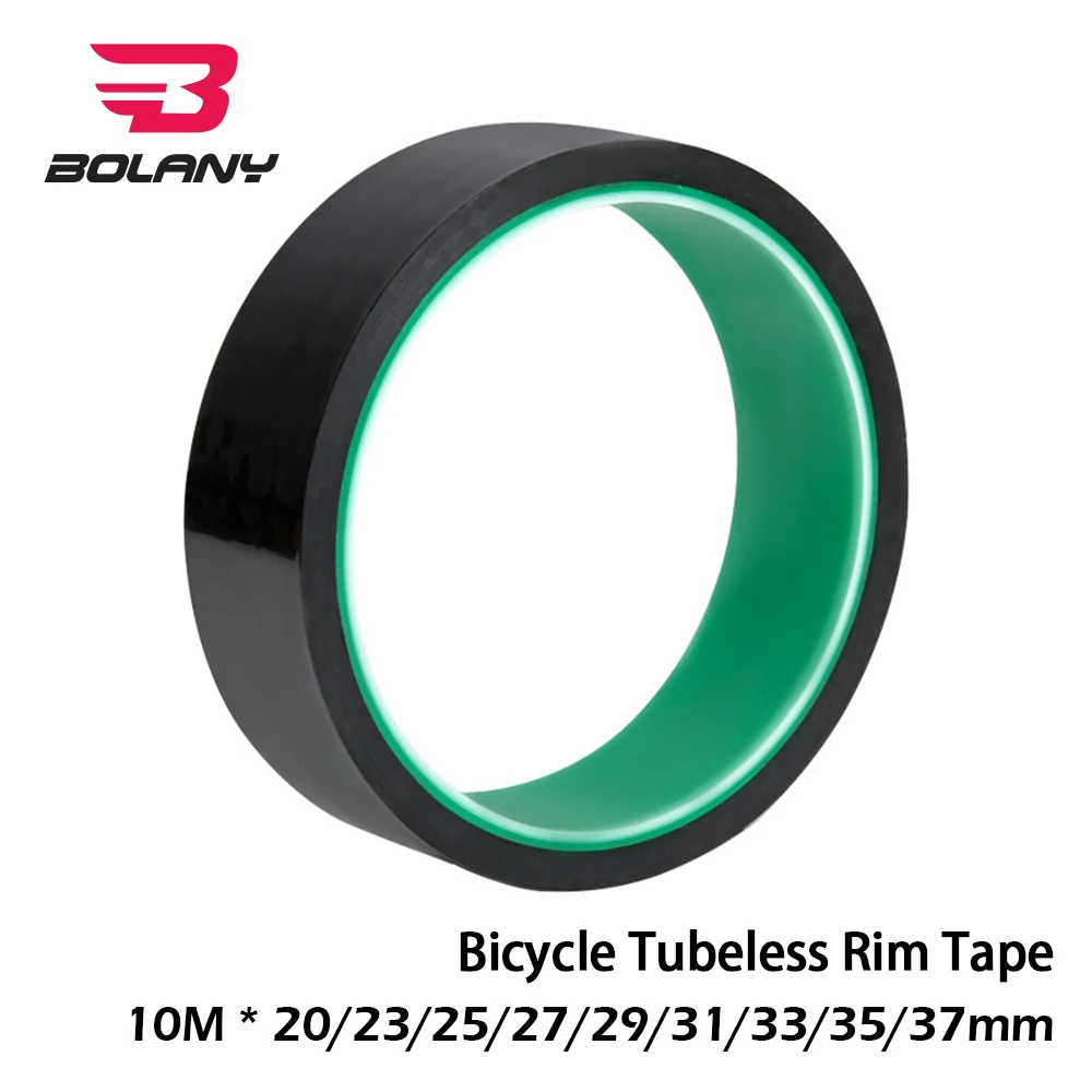 Bolany Bicycle Tubeless Rim Tape 10 Meters 20/23/25/27/29/31/33/35/37mm Width Strips Lightweight MTB Road Bike Wheel Accessories | Спорт и