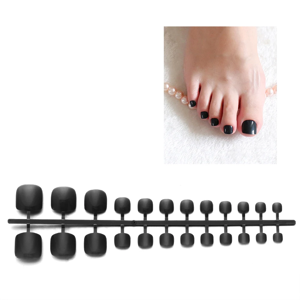 24 шт. мягкие однотонные овальные матовые искусственные наклейки на ногти модный дизайн полный носок накладные наращивание ногтей Французский стиль - Цвет: 23