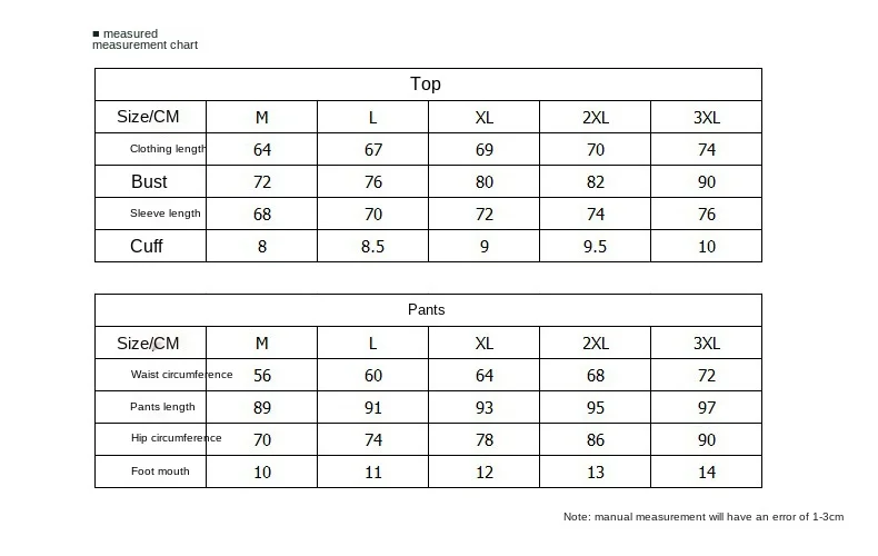 Seamless underwear size chart