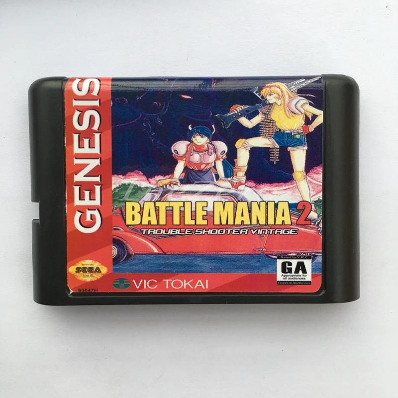 Бой мания 2 EU/японский оболочка для 16 бит карточная игра Genesis Системы Sega игры Mega Drive
