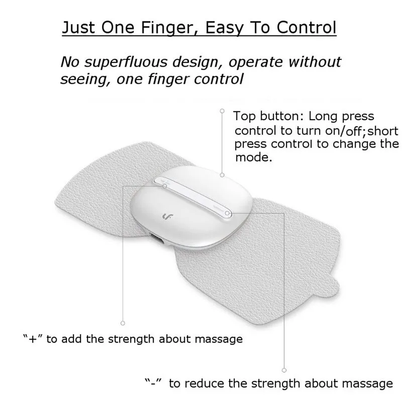 Leravan Portable Magic Massage Sticker Tens Pulse Muscle Massager Full Body Relax ELectric Stimulator from Ecosystem