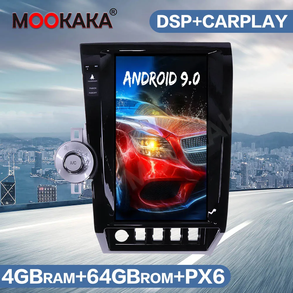 

Android 9 Tesla Style PX6 Car Radio GPS Navigation For Toyota Tundra 2007-2013 Stereo Multimedia Player Head Unit Tape Recorder