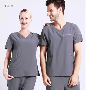 

Unisex Medical Uniforms Doctor Spring/Summer Short Sleeved Scrub Sets Nurse Uniform Beauty Salon Dental Clinic Work Clothes