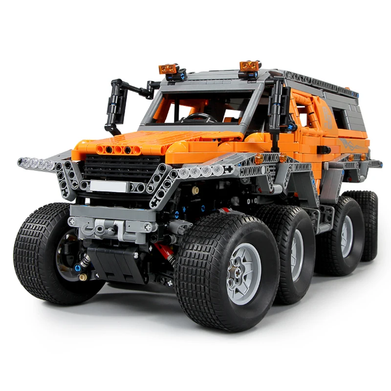 Pаспродажа Avtoros Shaman 8x8 Siberia Technic серия внедорожников с дистанционным управлением модель автомобиля строительный блок блоки совместимы с legoing