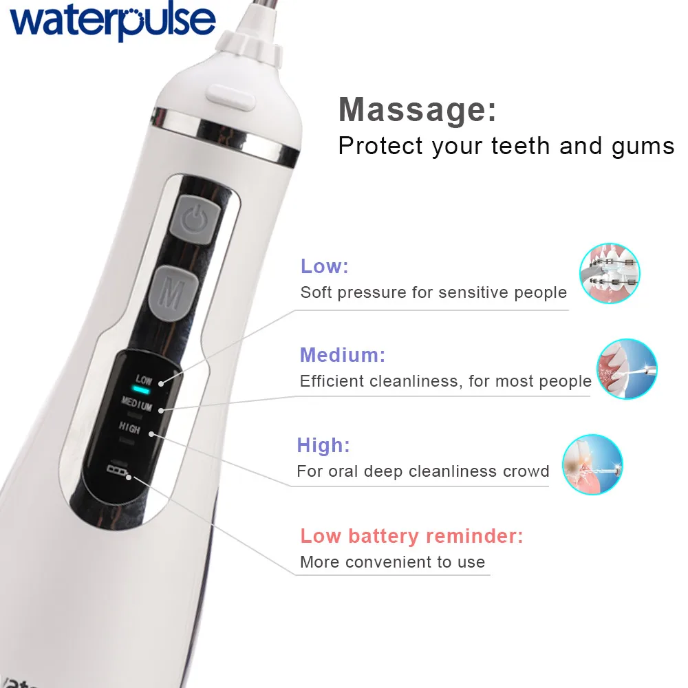 Беспроводной ирригатор полости рта Waterpulse V500 портативные ирригаторы для воды