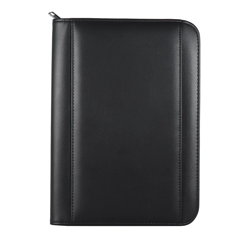Padfolio из искусственной кожи A5 Портативный Бизнес Портфель папка с калькулятором для деловых людей или интервью