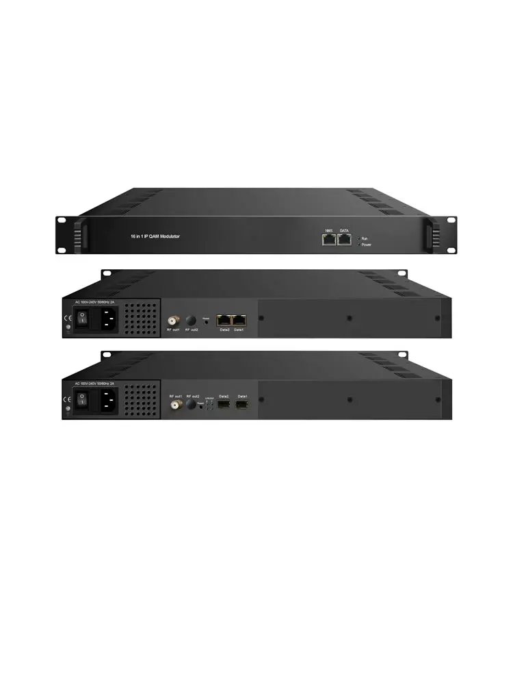 Модулятор IP QAM с мультиплексором TS IP/multicast 2 гигабит in 4 или 32 DVB C RF out модулятор|Теле-