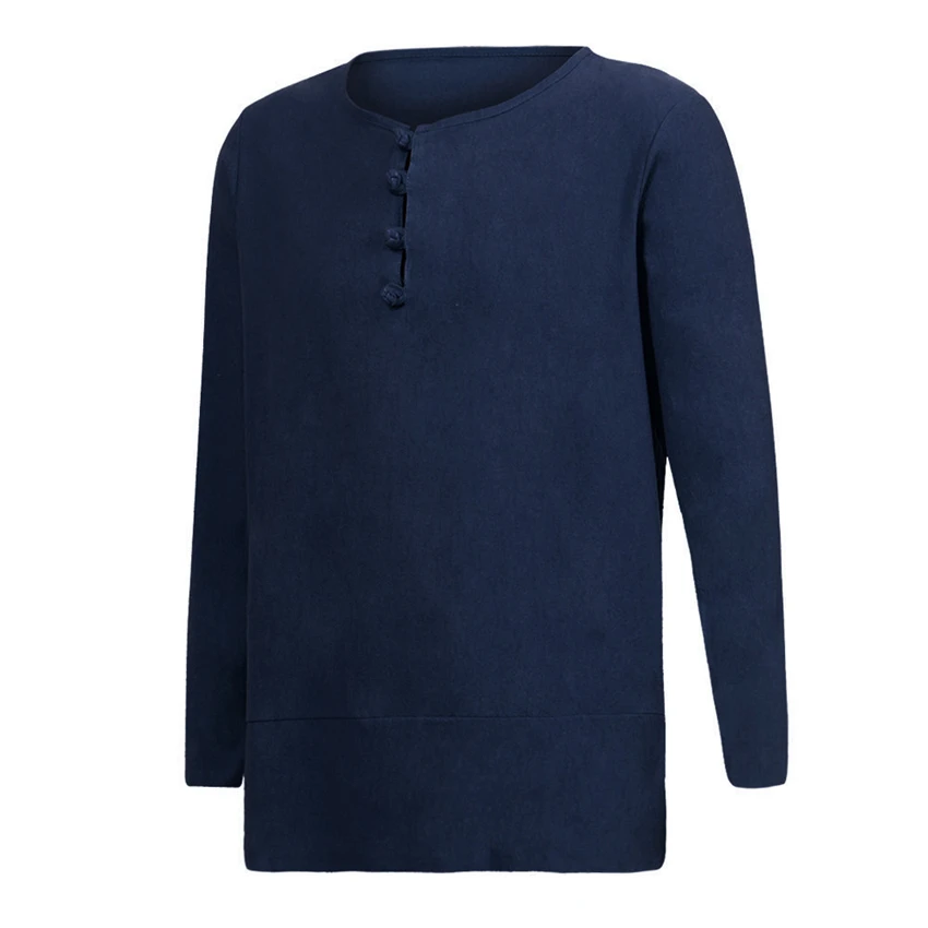 Традиционная китайская одежда для мужчин топы блузка костюм Тан мода