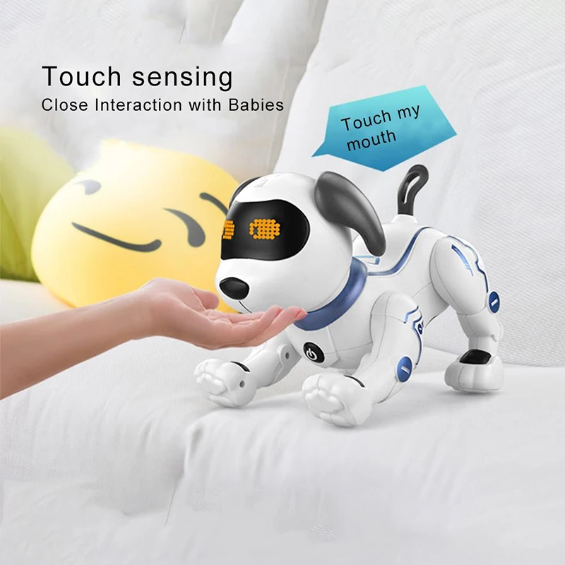 Kunststoff Elektronisches Robot Smart Stunt Dog Hundespielzeug für Kinder 