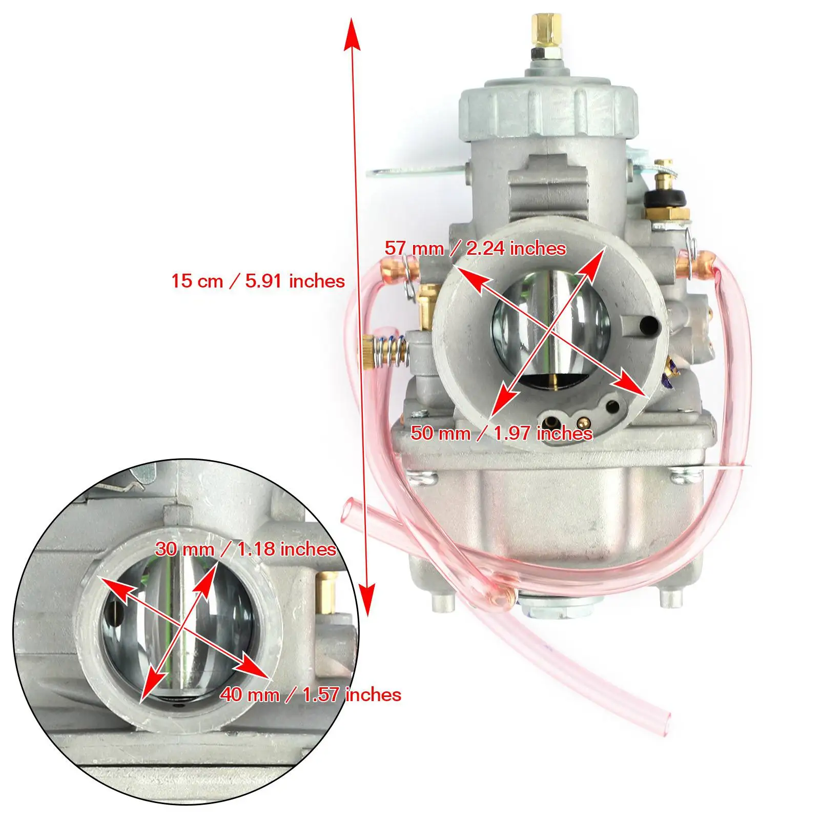 artudatechキャブレター炭水化物フィットためmikuni-vm30-vm30-83-30ミリメートル42-6005-13-5001