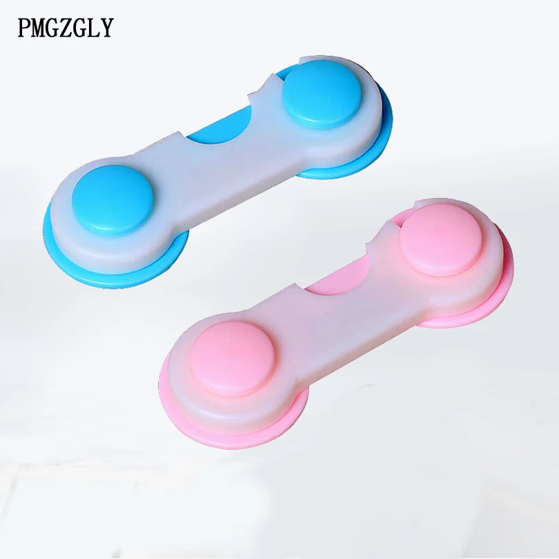 2 PC Blue Pink 2 шт./лот замки для шкафов экологически чистые для защиты безопасности ребенка шкаф/ящик замок Детская безопасность loc - Цвет: 2 PC Blue Pink