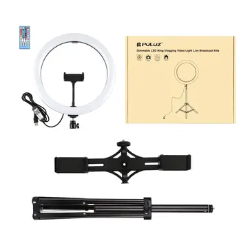 

11.8 Inch 30cm RGB Dimmable Desktop Triangle Bracket LED Ring Fill Light Dual Color Temperature Led Ring Light