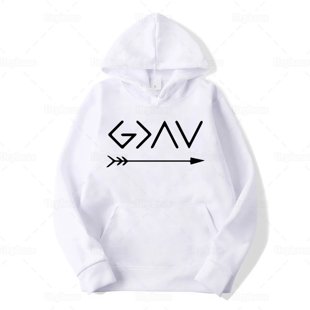 Бог выше, чем высокий, и Lows Hoodie God Is Greater Sweatershirt христианская вера пуловер Толстовка Harajuku стиль