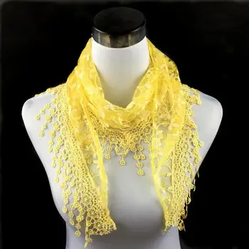 

Fashion Lace Tassel Sheer Burntout Floral Print Mantilla Scarf Shawl бандана hijab scarf bandana шарф женский бандана женская