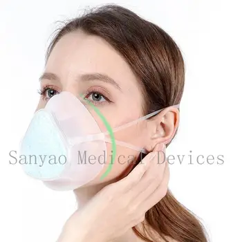 

Silicone masks respirator reusable filter with breathing valve replaceable