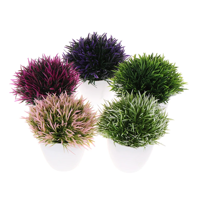 Искусственные растения бонсай маленькое дерево горшок искусственные цветы в