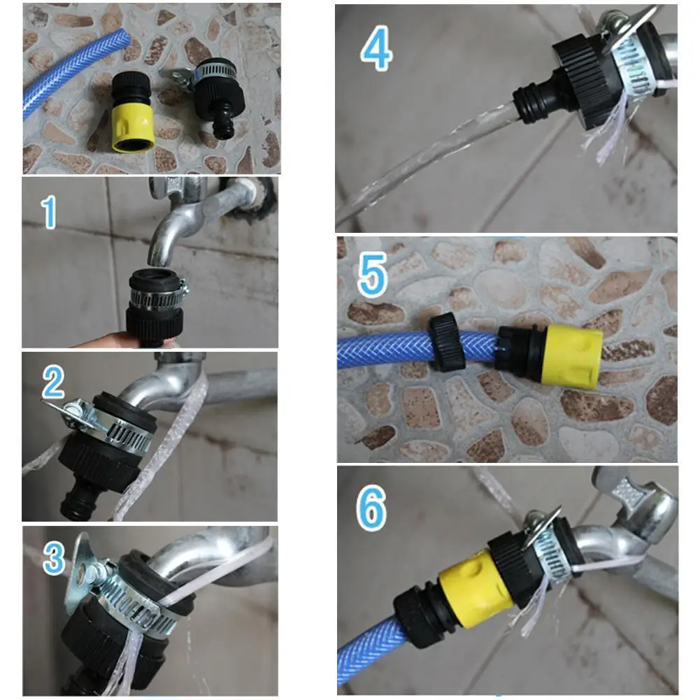 Universal Faucet Adapter Garden Hose Pipe Tap Connector Mixer Kitchen Bath Tap Faucet Adapter Home Multi-function Facet Adapter