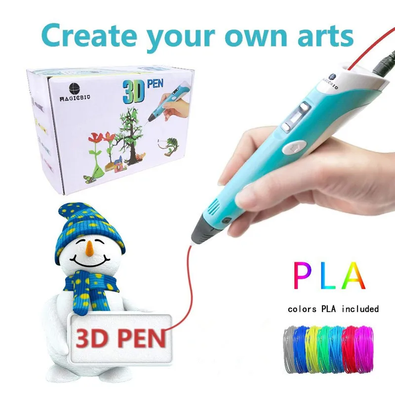 3D печать Ручка DIY 3D Ручка Карандаш 3D Ручка для рисования sthift PLA нити для детского образования творческие игрушки подарки на день рождения 3D Ручка