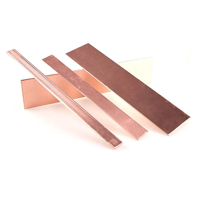 T2 Copper Thick Flat Bar Solid Block Multiple sizes available 100mm Long 