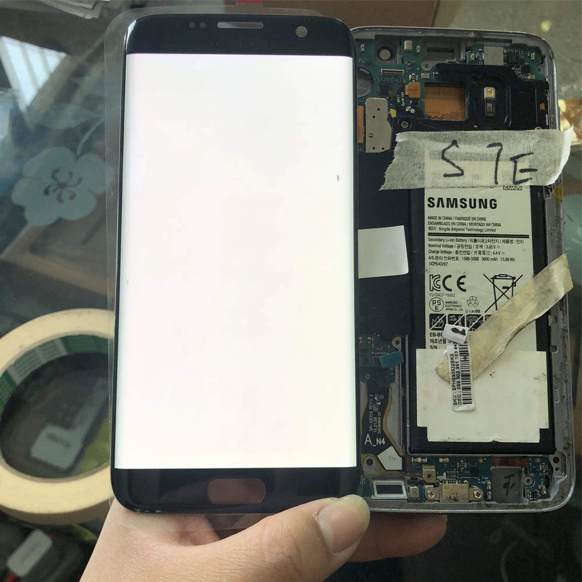 Супер AMOLED для Samsung Galaxy S7 edge G935F G935A G935FD ЖК дисплей с сенсорным экраном дигитайзер
