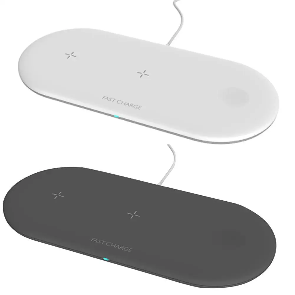 10 Вт 3 в 1 Беспроводное зарядное устройство для iPhone Airpods беспроводное индукционное зарядное устройство 3в1 Для iPhone 8 X XR XS Max