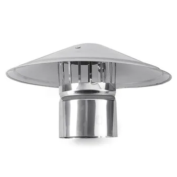 

4/6/8 Inch Stove Pipe Chimney Cap Fireplaces Rain Hat Smokeware Zinc Alloy Mushroom-shaped K888