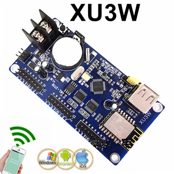 

Kaler XU3W wifi LED control card 1280*48 pixels P10 LED screen wifi+USB led controller support PC,phone,Pad sending message