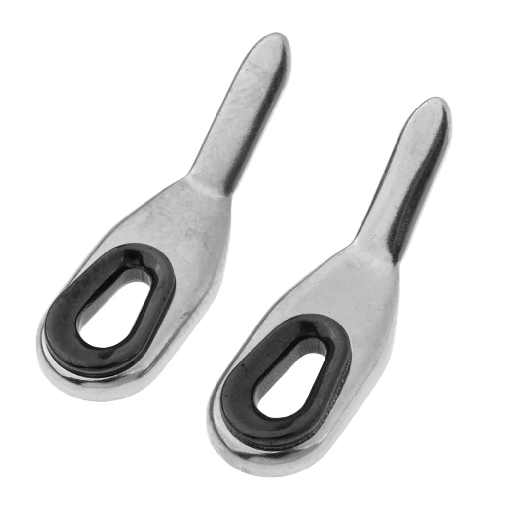 2pcs Stainless Steel Ceramics Bait Casting Rod Guides, Fishing Rod Guides Tips Eye Ring Set for Rod Building Repair