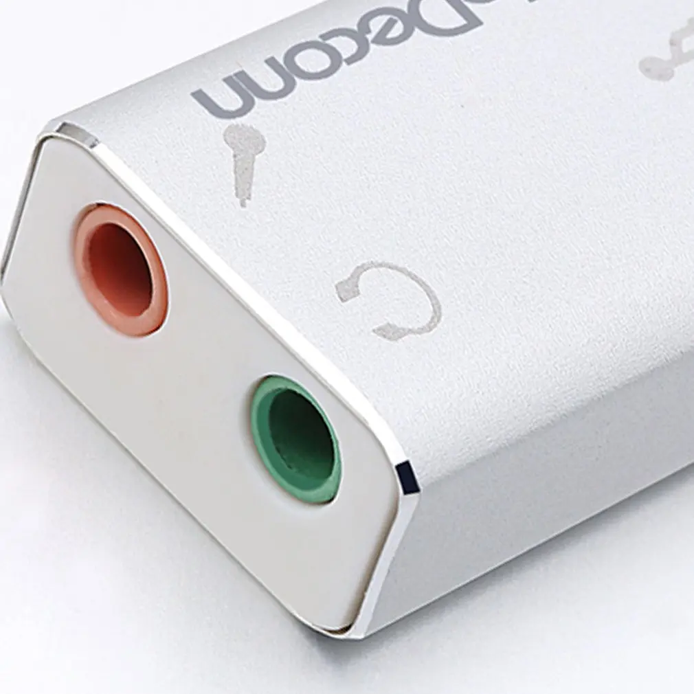 Портативная компактная 3D Аудио карта USB 2,0 микрофон/динамик адаптер 7,1 CH объемный звук для ПК для Windows XP для Win 7/8