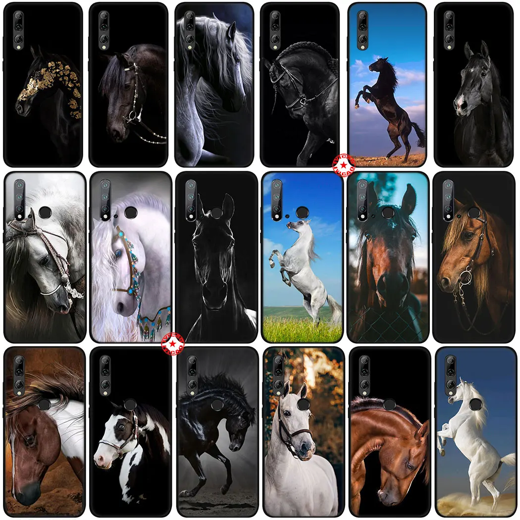 Мягкий силиконовый чехол Y33 Horse Mustang для Huawei Y5 Y6 Y7 Y9 Prime P9 Lite Smart Mini | Мобильные