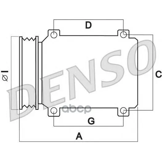 Компрессор Toyota Yaris(P9) Dcp50240 Denso арт. DCP50240