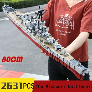 

Military boat The Missouri Battleship Pirate Ship Imperial Warships building blocks Xingbao 06030 toys for children gifts