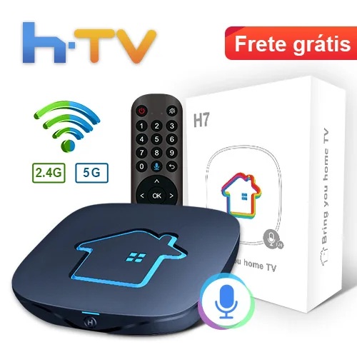 2021 оригинальная коробка htv 7 brasil HTV6 + HTV 6 plus Tigre2 IPTV8 A3 4k canais do Brazil HD TV|ТВ-приставки и