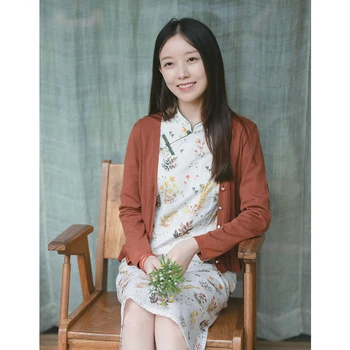 

CYNTHIA Women V-neck knitwear Knitted Cardigan Long-sleeve Female Sweater Spring Crochet