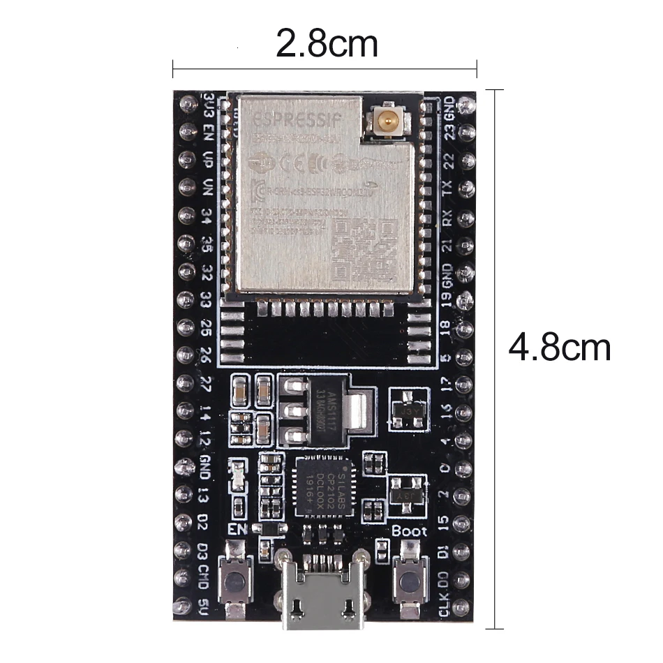 Aokin ESP32 DevKitC основная плата для развития WROOM 32D 32U аксессуары модуля|Запасные части|