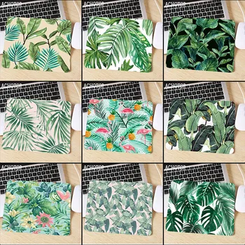 

Tropical Leaf Colorful Customized Support MousePads Computer Laptop Mouse Mat Size 25X29cm 180X220 MM Gaming Mousepads