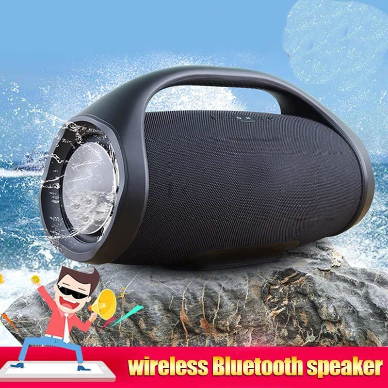 Professional IPX7 Portable Waterproof Outdoor HIFI Column Wireless Bluetooth Speaker Subwoofer Sound Box Support FM Radio TF Mp3