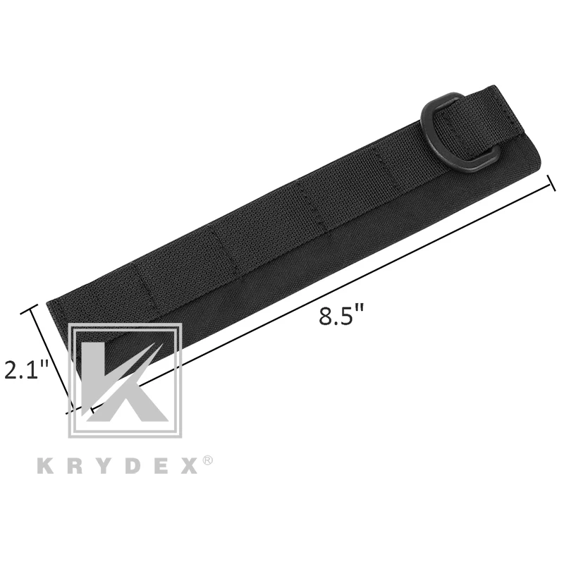 KRYDEX Modular Headphone Stand Protection Cover For HOWARD MSA Tactical Headband Earmuff Headset Stand MOLLE Protection Case BK