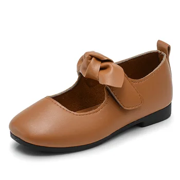 

2019 New Autumn Bow Princess Shoes Girls Kids Dresses School Leather Shoes Children Party Shoes 3 4 5 6 7 8 9 10 11 12 Year Old