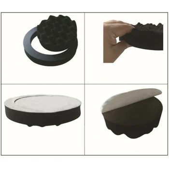 

4Pcs Soundproof Rings Exterior Accessories Replacement Foam Pad Woofer