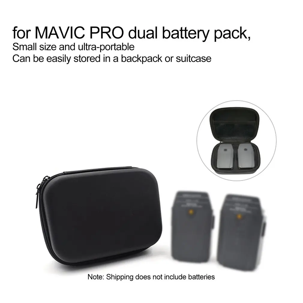Для DJI MAVIC PRO Двойной аккумулятор сумка для хранения коробка чехол для переноски Двойной аккумулятор мини Дрон Квадрокоптер аксессуары