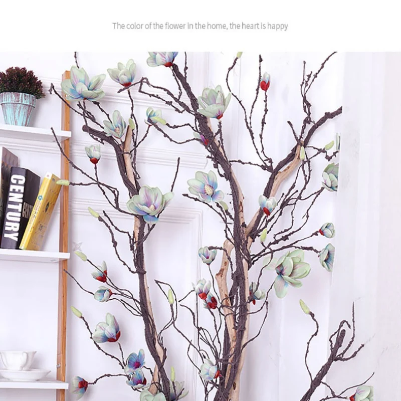 

Artificial Magnolia Vine Silk Magnolia Garland Artificial Flowers for DIY Craft Home Garden Wedding Party Decor