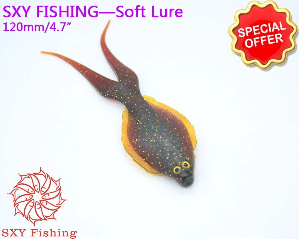 

SXY FISHING NEW Soft Lure flounder bait flounder Soft lure Sea water fish lure good worm Environmental protection PVC material