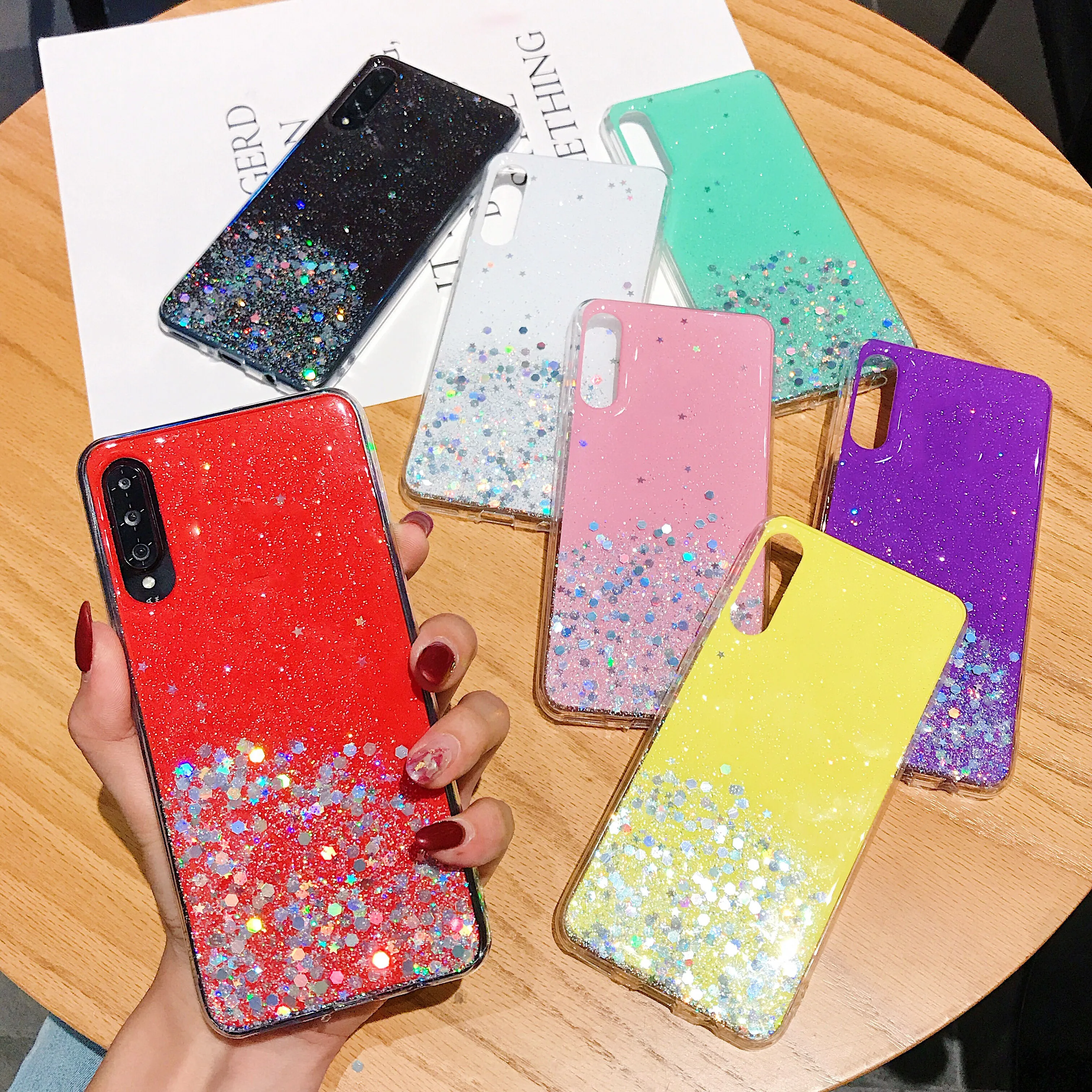Роскошный блестящий чехол для samsung Galaxy S10 Lite A6 Plus Note 10 pro M10 M20 A10S A20S A30 A40 A50 A20E A750F