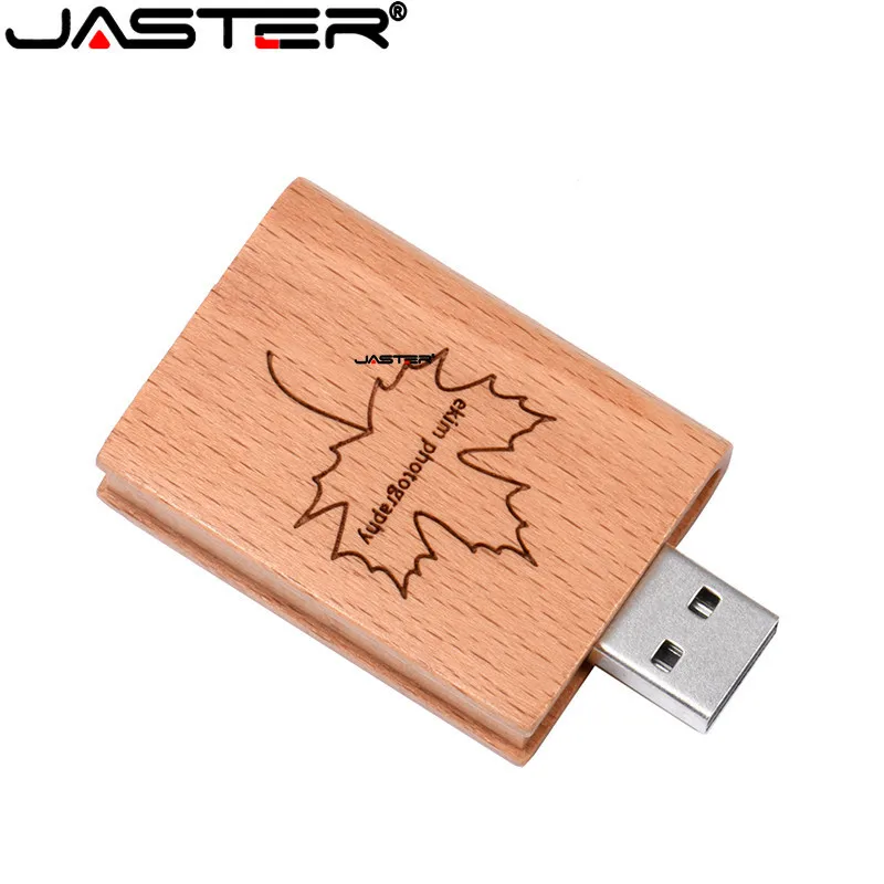 JASTER Заказная печать логотипа натуральная деревянная книга 8 Гб 16 usb флеш