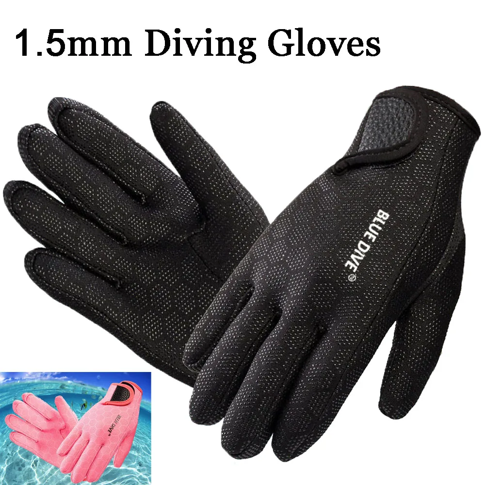 1 pair diving gloves 1.5mm Neoprene Warm Gloves Diving Equipment For Swimming dive swimming gloves wetsuit gloves neoprene gloves