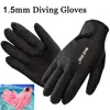 1 pair diving gloves Professional 1.5mm Neoprene Warm Gloves Diving Equipment High Quality Gloves For Swimming dive black pink 1
